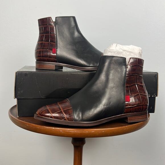 Marc Joseph Herald Square cap toe color block ankle bootie size 5.5 - Picture 1 of 7